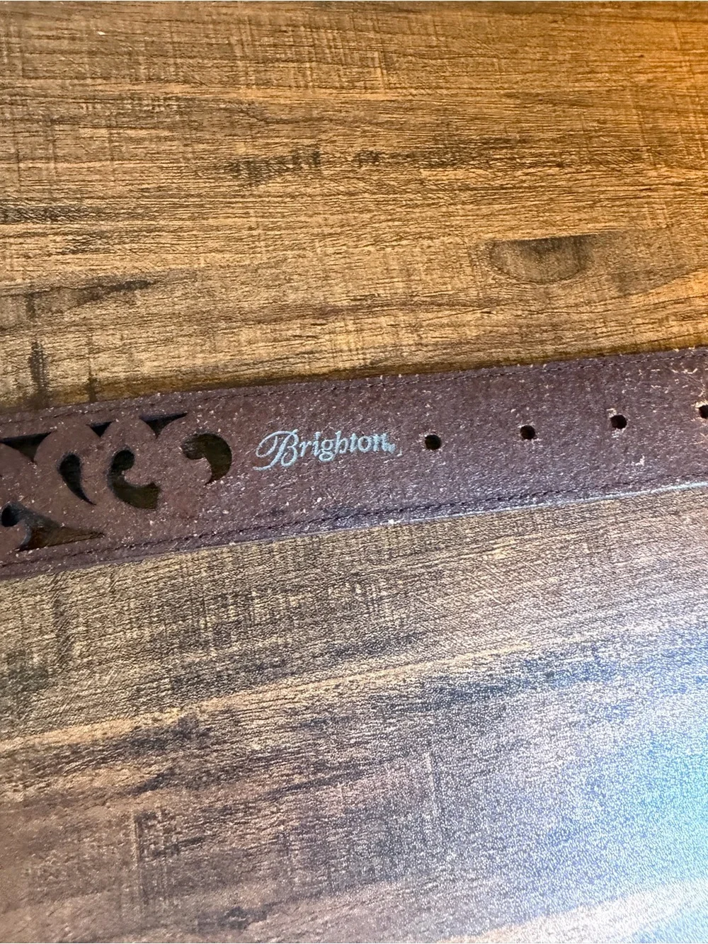Brighton Brown Leather Belt Size M